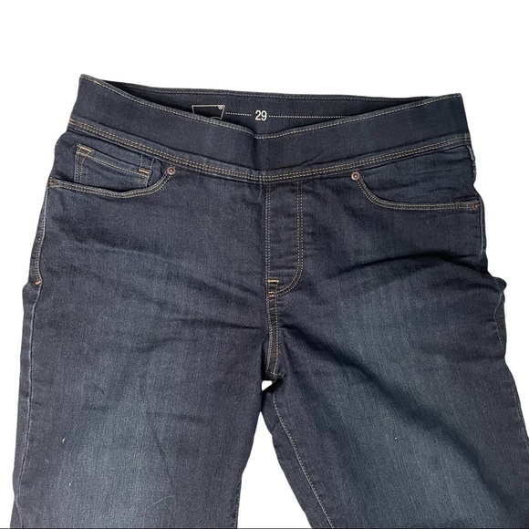 Levi's Women's Wide Waistband Stretch Denim Skinny Dark Wash Jeans 1306 - Picture 2 of 10